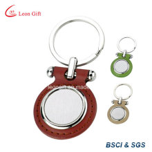 La meilleure qualité spéciale ronde personnalisée PU/Cuir Key Chain